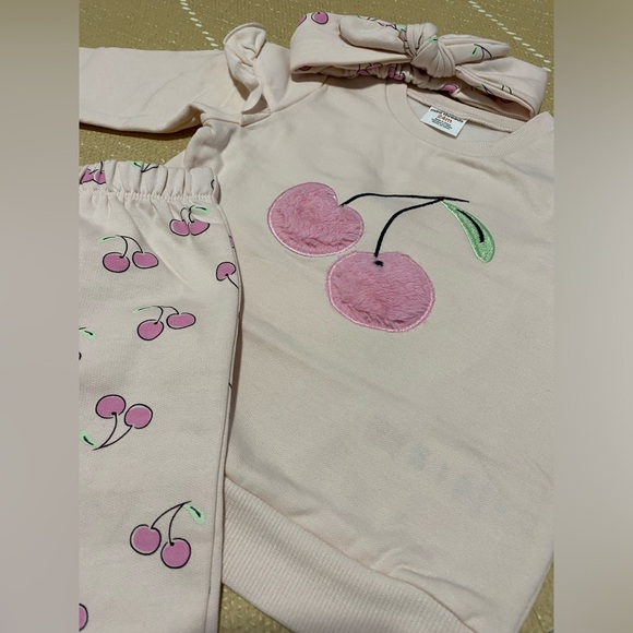 PL Baby By Petit Lem Sweatshirt, Joggers, & Headband Set - Picture 7 of 8